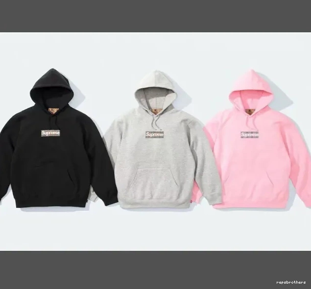 XL L Box Black Logo M S Bogo 22SS Grey Hoodie 0712